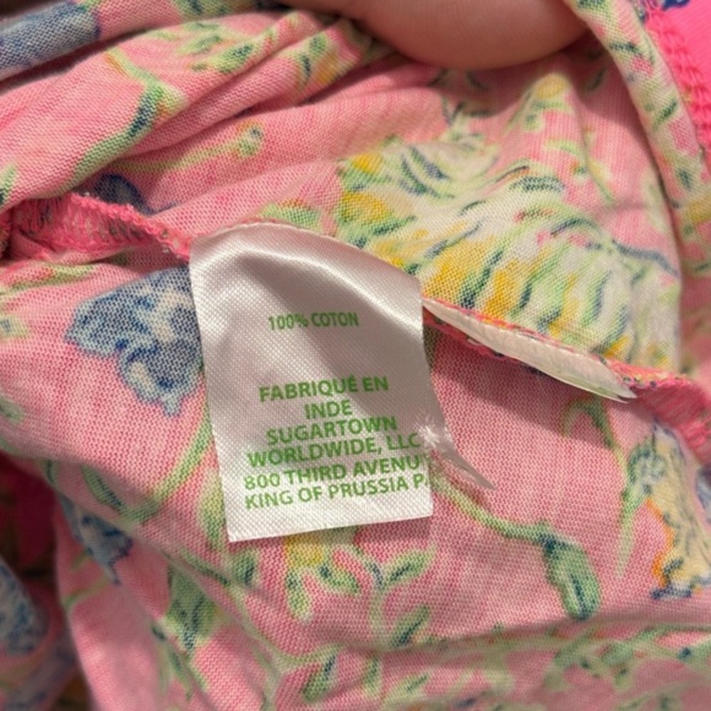 Lilly Pulitzer‎ Camilla Swing Dress Prosecco Pink Tigress XXS Sleeveless Vneck - Picture 5 of 8